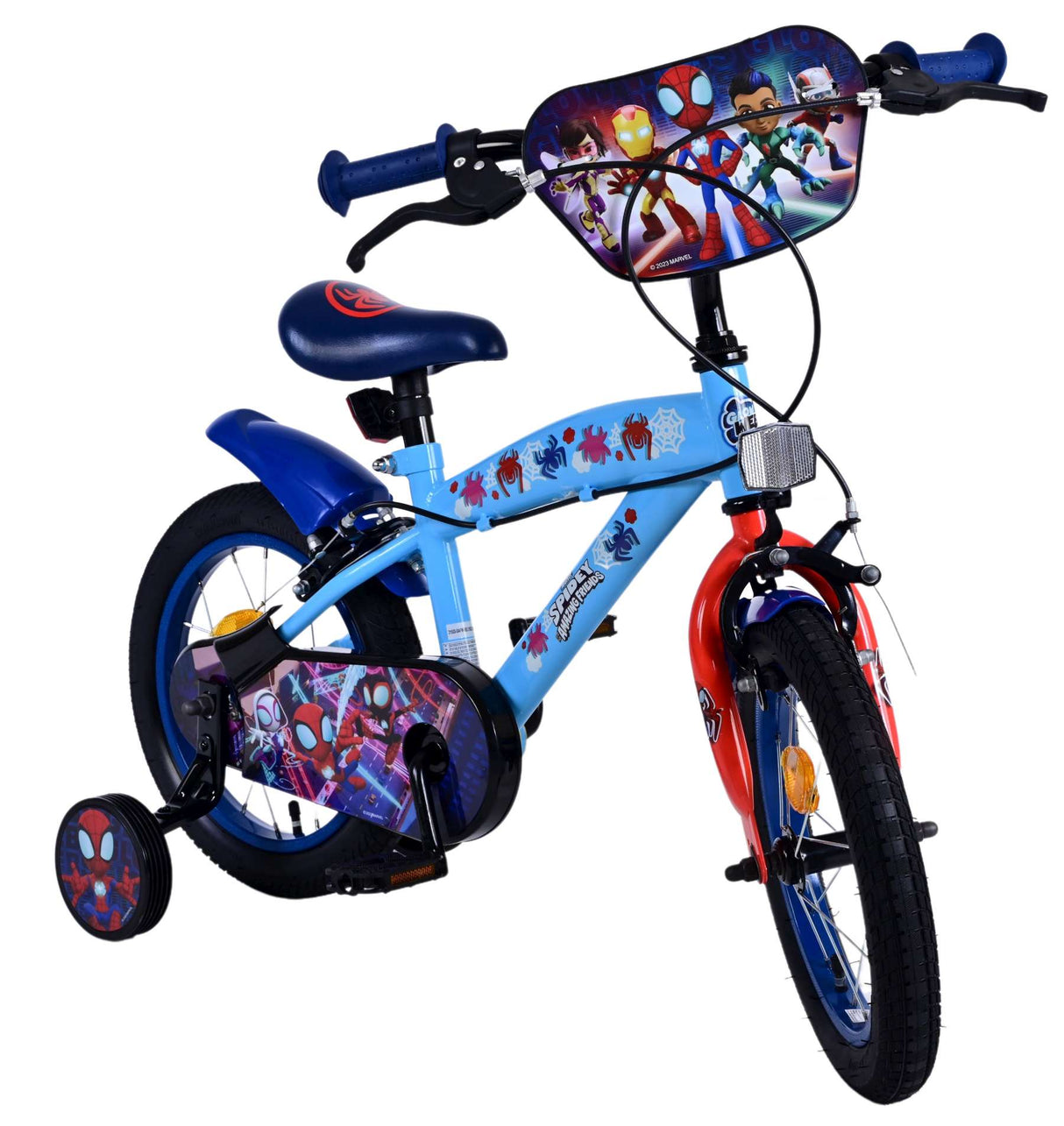 Spidey Children's Bicycle - Jungen - 14 Zoll - Blau - Zwei Handbremsen