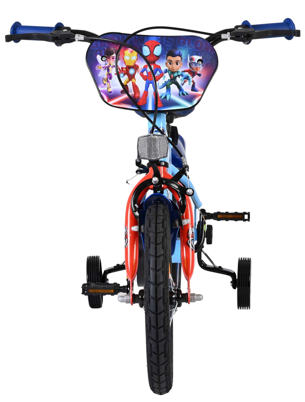 Spidey und seine tollen freunde spidey kinderfiets - jongens - 14 inch - blue red - twee handbrakes