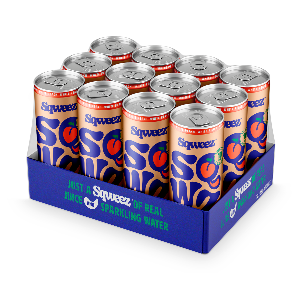 Boîte de pêche blanche Sqweez (12x 250ml)