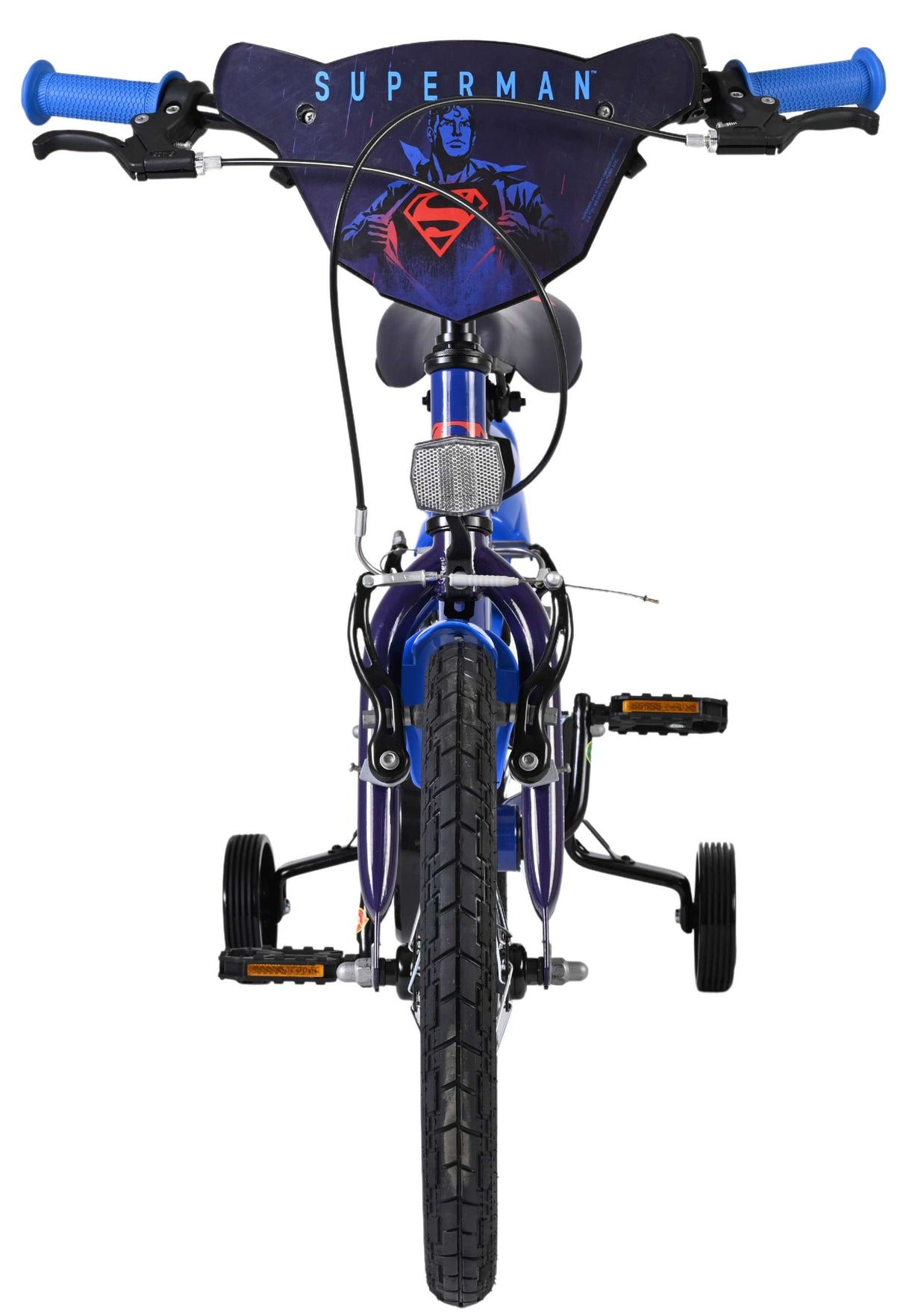 Superman children's bicycle - boys - 16 inch - blue - two hand brakes