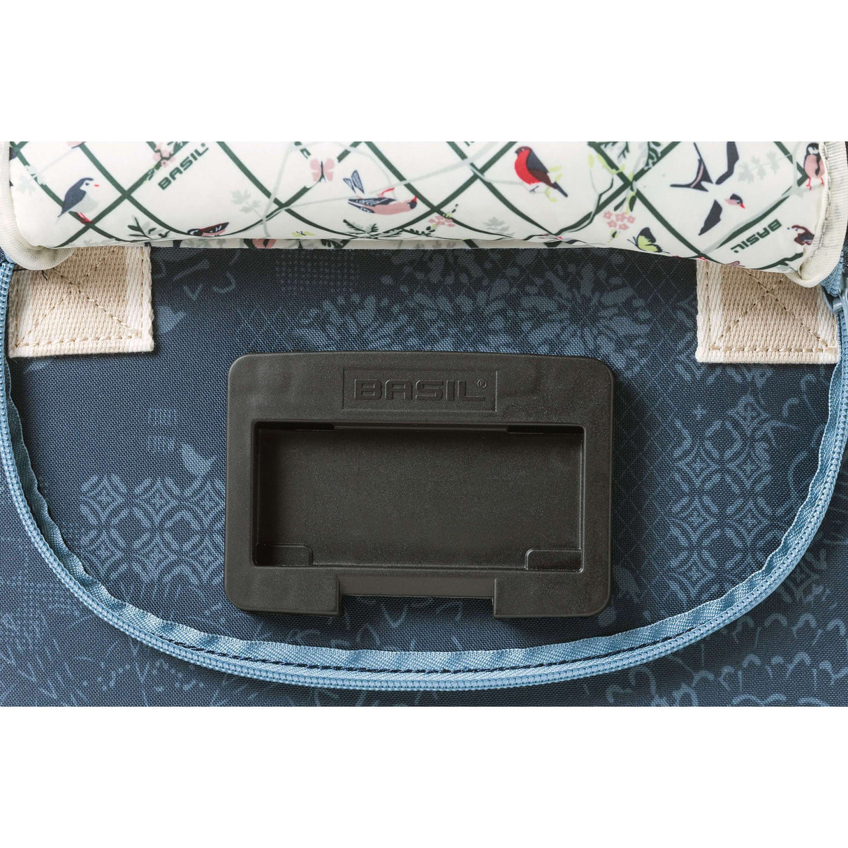 Basil Bohème City Bag-Blue, elegancka torba dłoni, ramion i kierownicy, powtarzająca wodę, zawartość 8 litrów