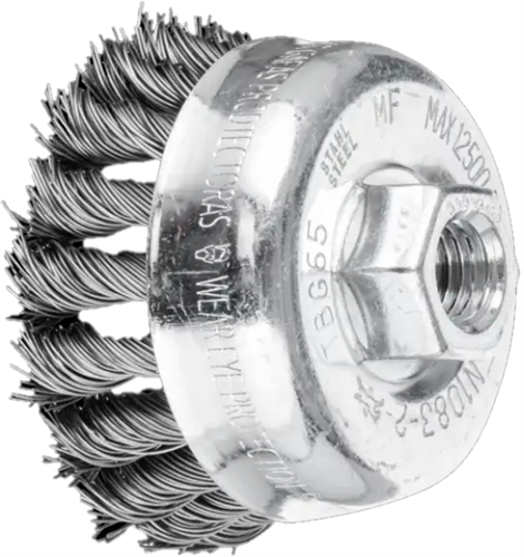 Pferd komborstel rvs 65mm m14 0.35 pos