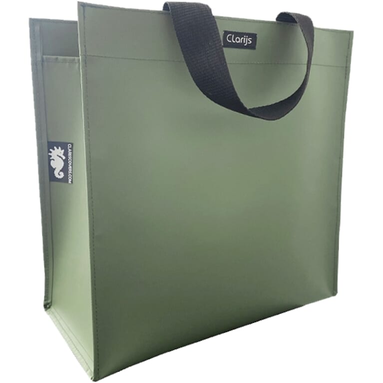 Clarijs shopping bag PVC 23l matt olive