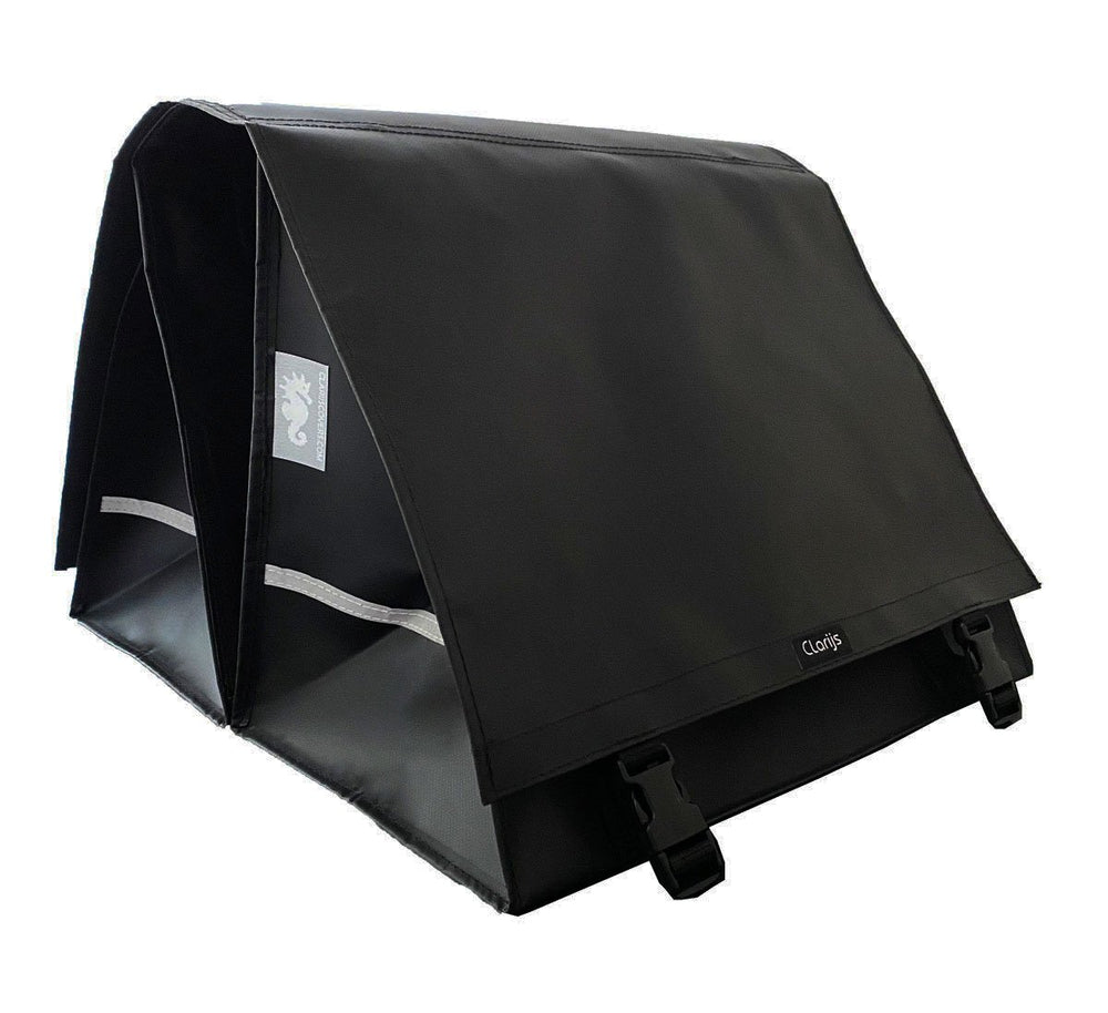 Sacca per biciclette Clarijs doppia xxl pvc 70L con nero da incasso