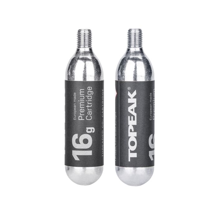 Topeak co2 cartridge 16g threated (2 pieces)