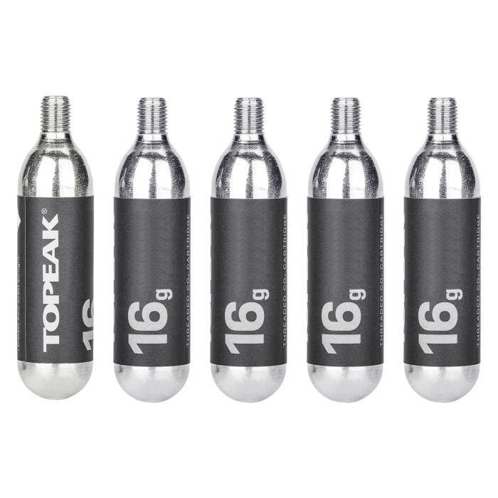 Topeak co2 cartridge 16g threated (5 pieces)
