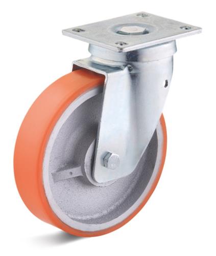 Torwegge zwenkwiel zwaarlast 125x50mm