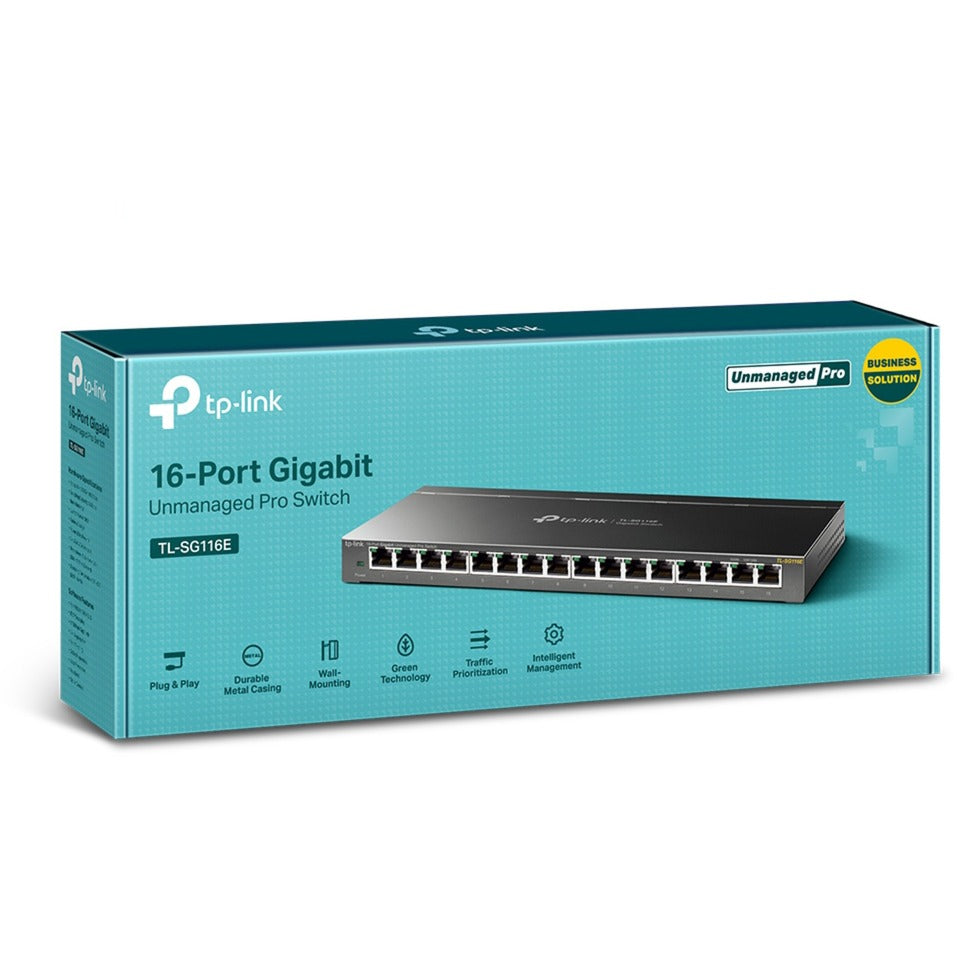 16-portowy nie zarządzany przełącznik TP-Link TL-SG116E