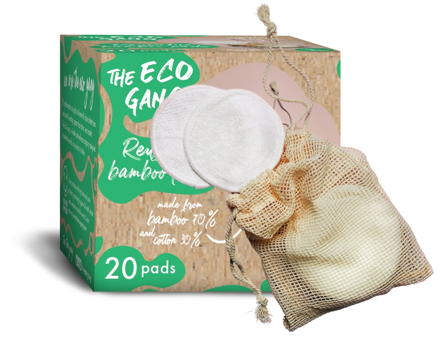 The eco gang reusable cotton pads - 20 pieces