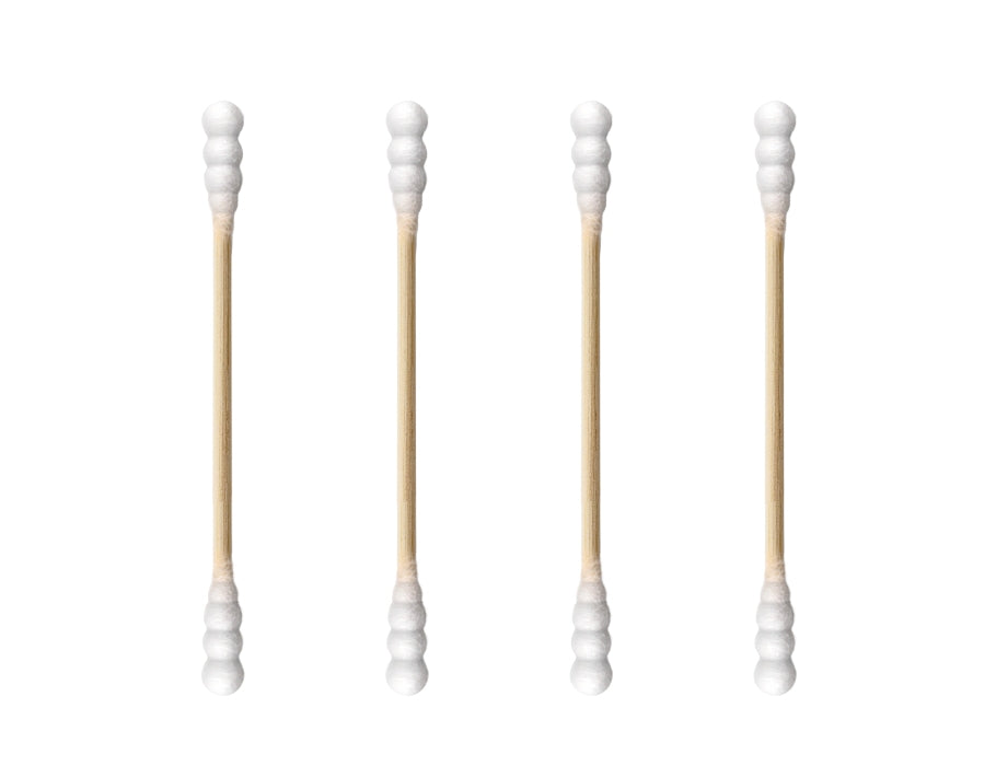 The eco gang cotton swabs - spiral shape - white
