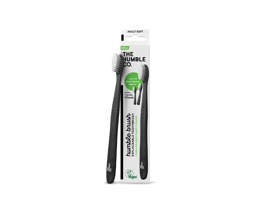 Die Humble Co. Zahnbürstenpflanze - Basis + 3 Pinselköpfe - weich