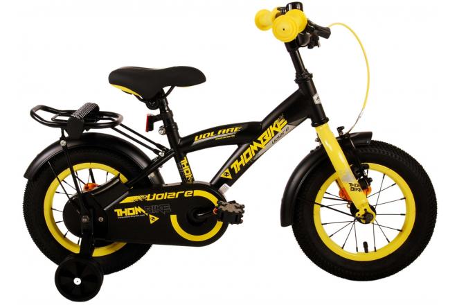 Volare Thombike Children's Bicycle - Boys - 12 inch - Black Yellow