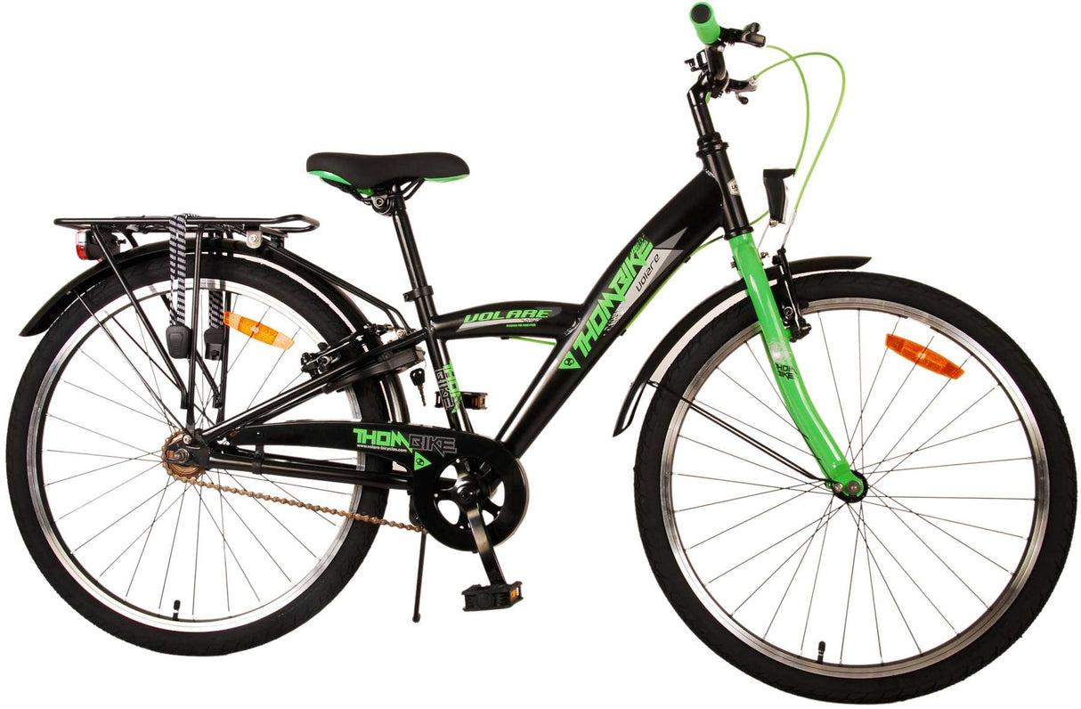Volare Thombike children's bike - Boys - 24 inch - Black Green - Two hand brakes