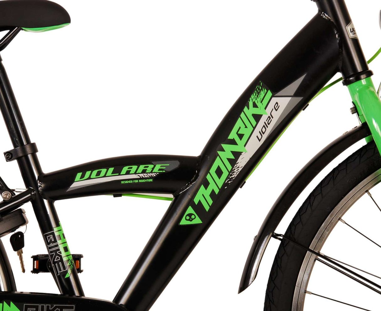 Volare Thombike children's bike - Boys - 24 inch - Black Green - Two hand brakes