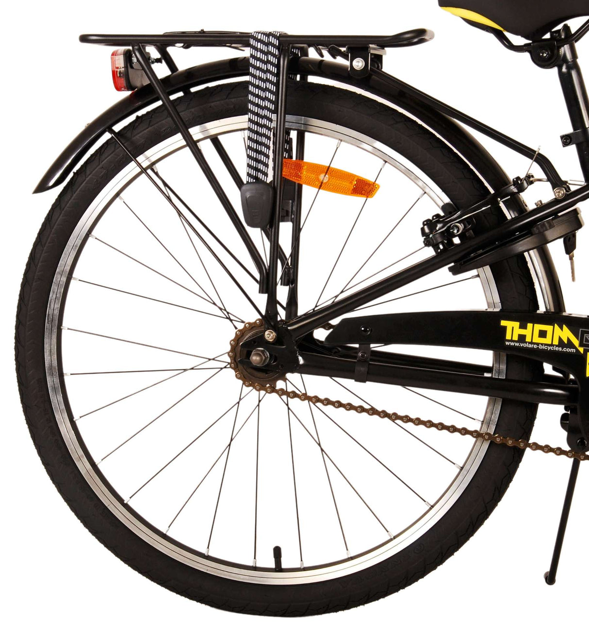 Volare Thombike Children's Bike Boys 24 pouces Black jaune deux main freins