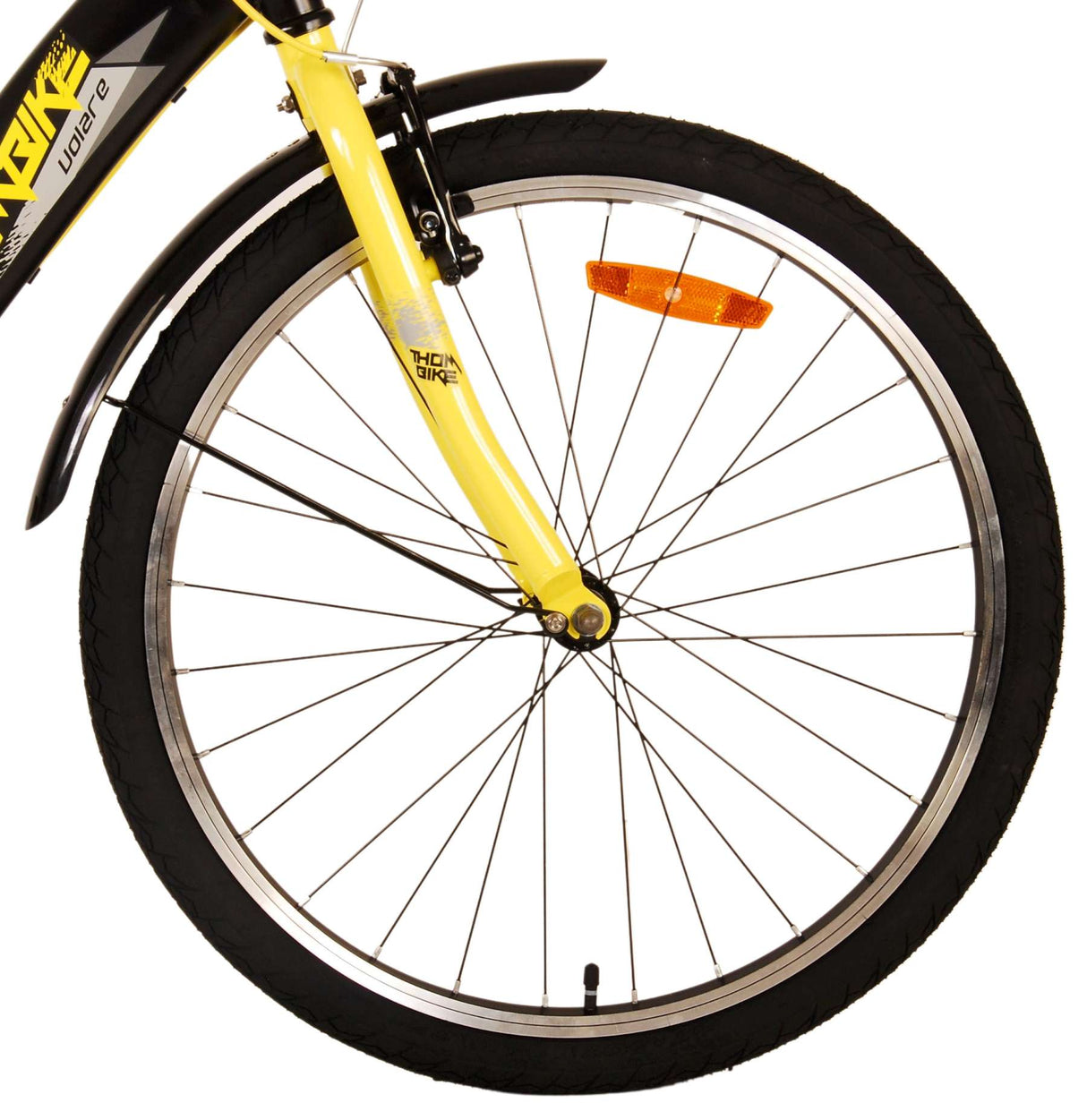 Volare Thombike Children's Bike Boys 24 pouces Black jaune deux main freins