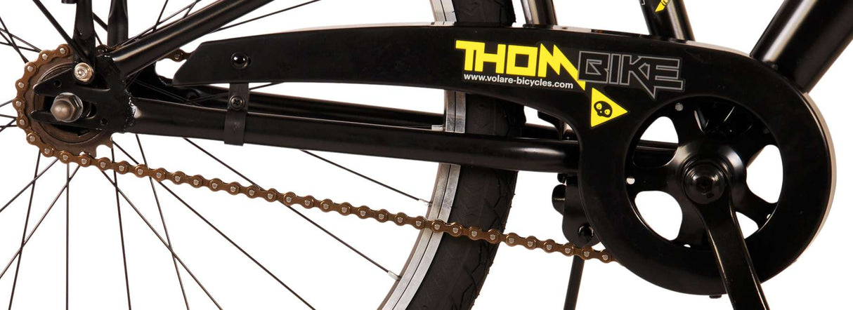 Volare Thombike Children's Bike Boys 24 pouces Black jaune deux main freins