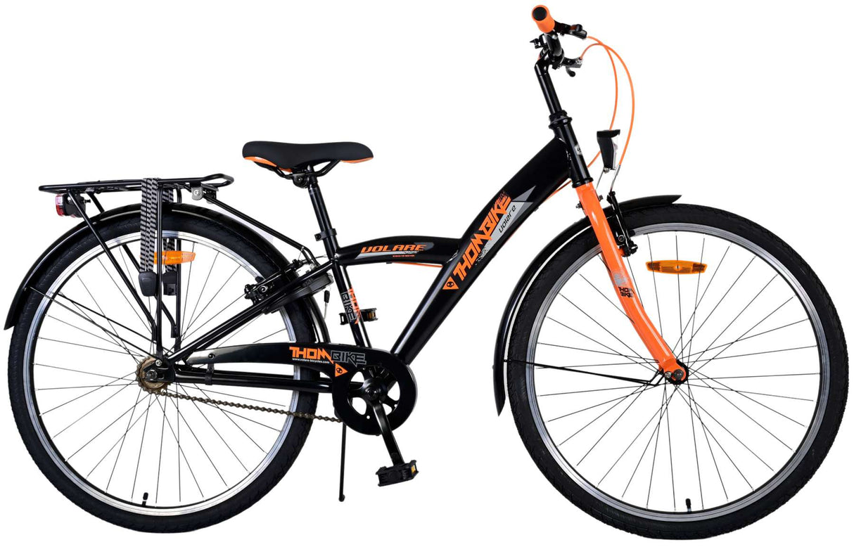 Volare Thombike Children's Bike Boys 26 Inch Black Orange Two Hand Brakes
