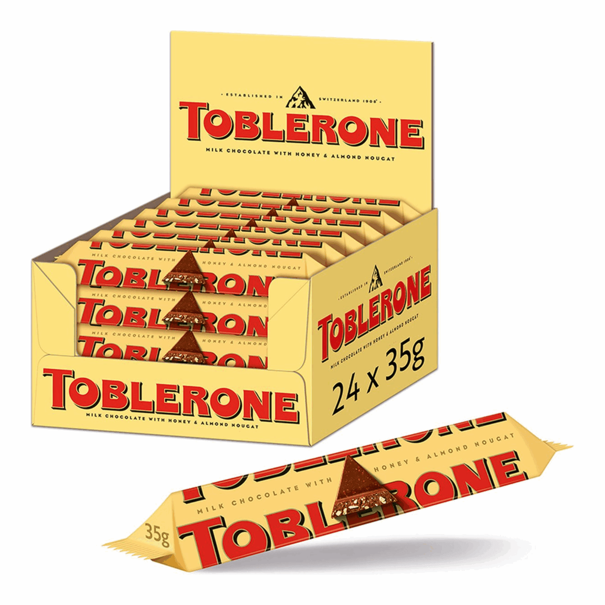 Toblerone milk chocolate yellow (24x 35gr)