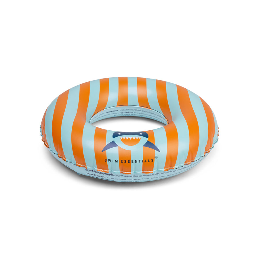 Tropic Shark | Nastro da bagno blu arancione Ø 55 cm
