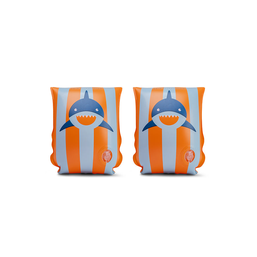 Squalo tropicale | Bande di nuoto blu arancione 2-6 anni