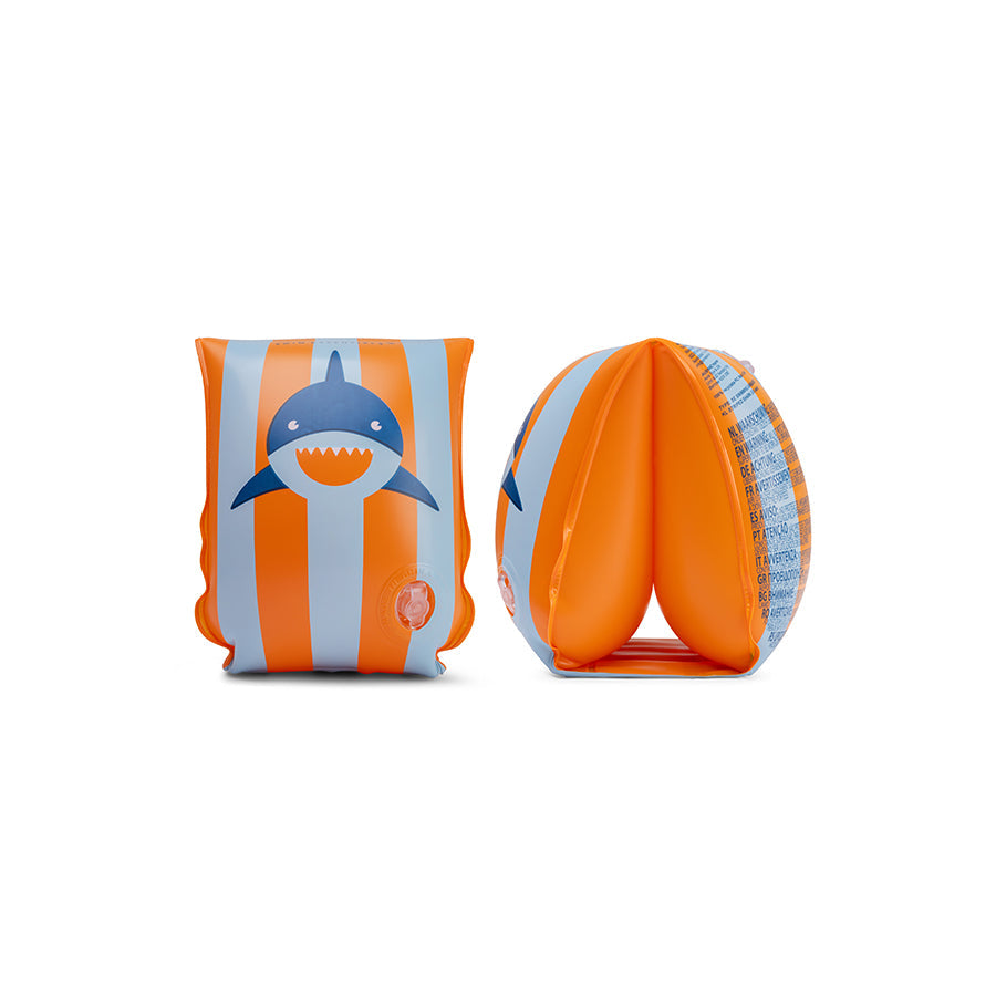 Squalo tropicale | Bande di nuoto blu arancione 2-6 anni