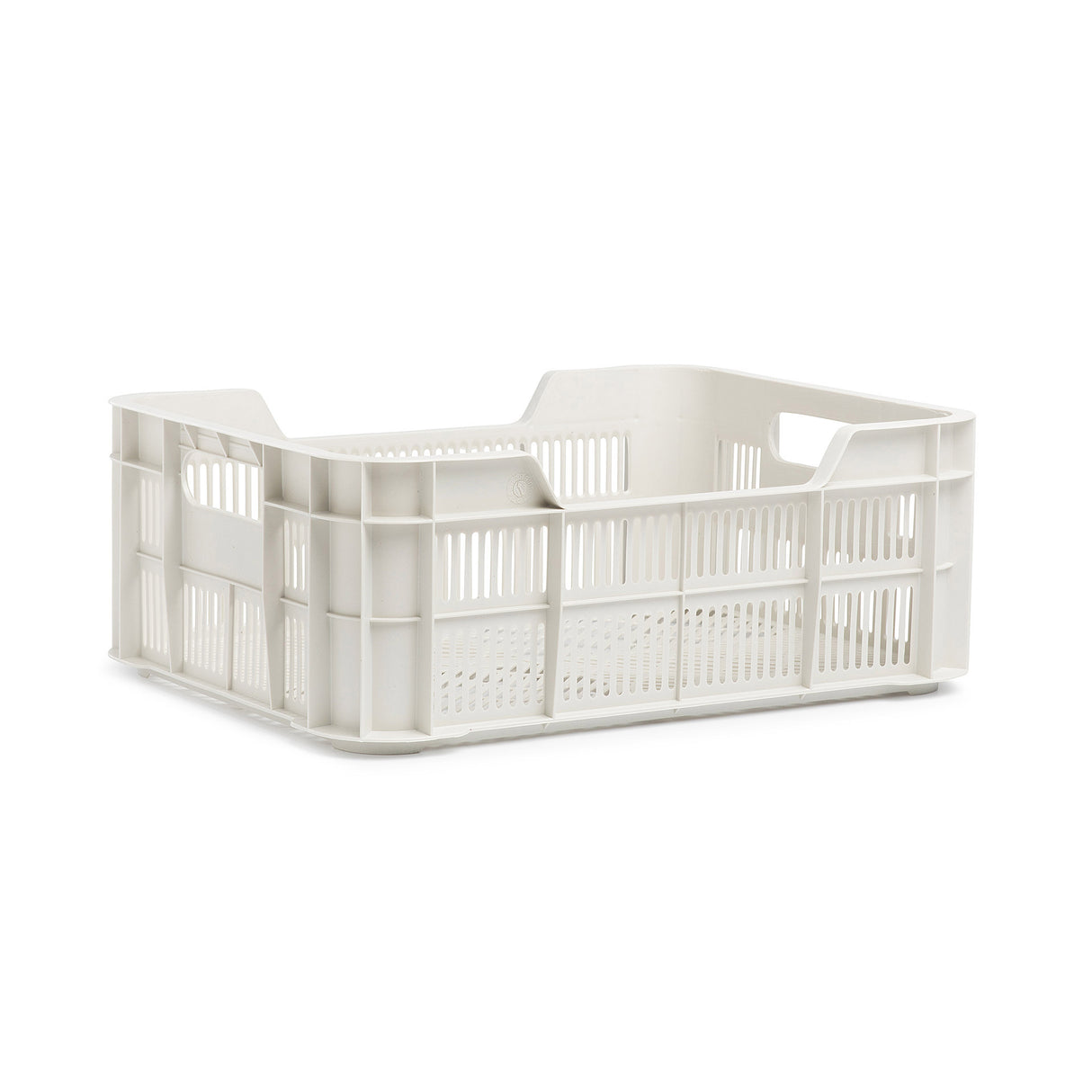 Crate de bicicleta à prova urbana Helsinque plástico 11L 40x30x15 cm cinza claro