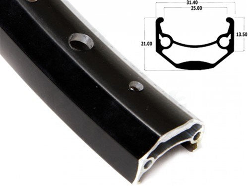 Ryde fælg 26 tommer 559 andra 40 sort 36