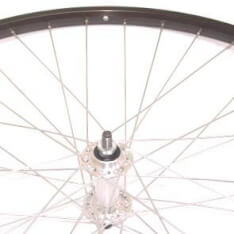 Roland Front wheel 28 fixed AS26 black zinc spk