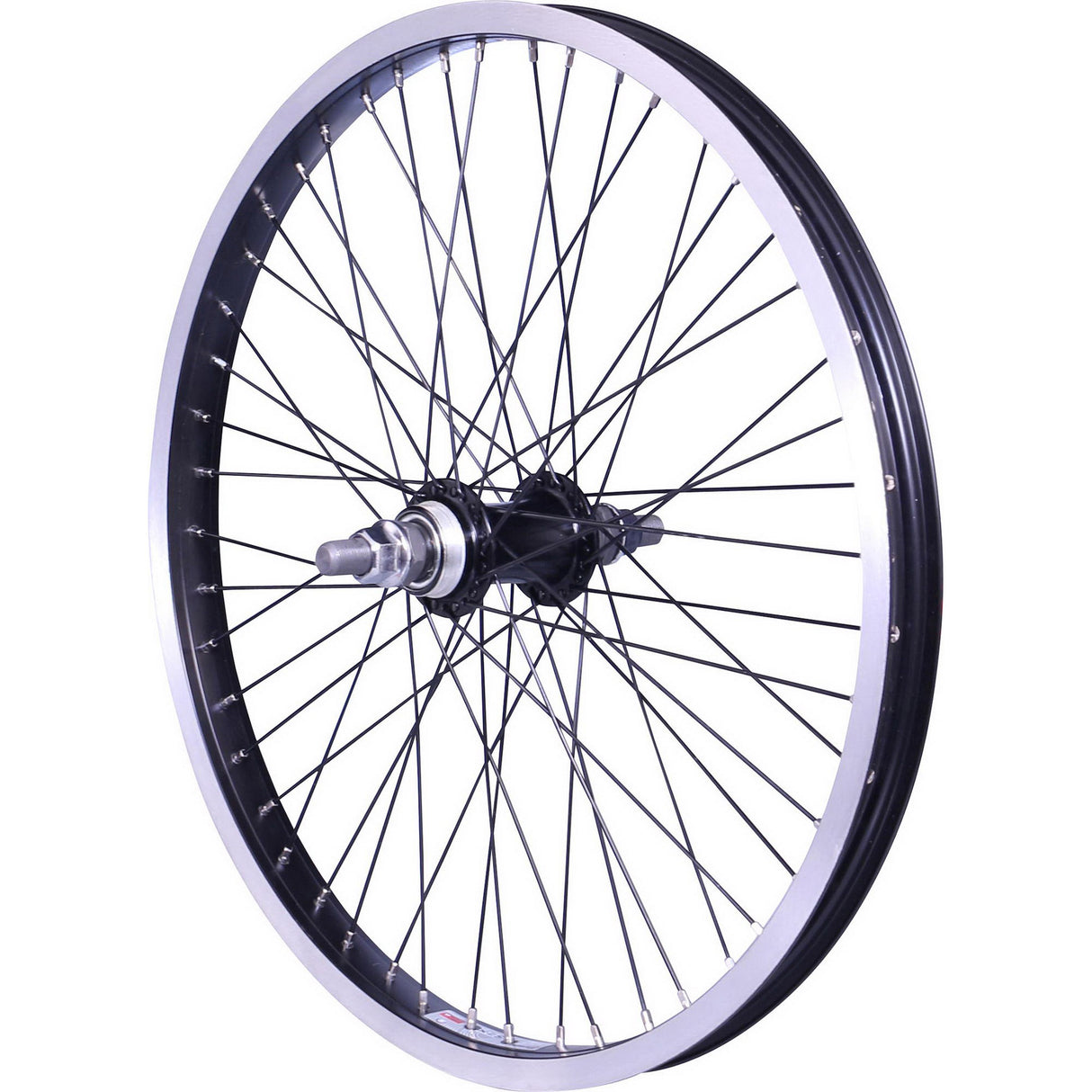 Rueda trasera Velox bmx cargo 20 piñón libre eje 14mm 48v negro.