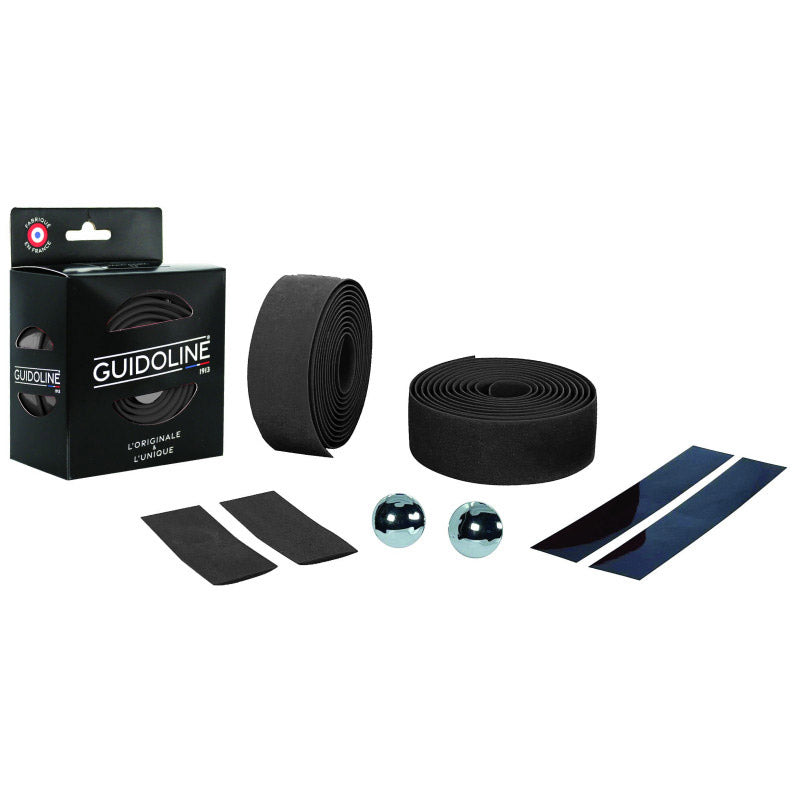 Cinta de manillar Velox maxi cork confort t4 negro (2uds)