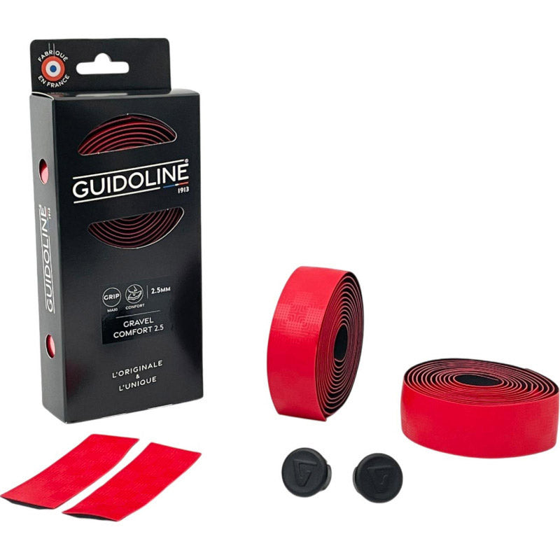 Confort gairbhéal téip handlebar Velox 2.5 dearg