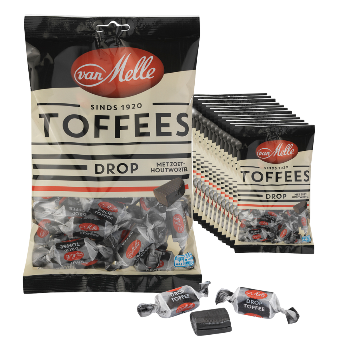 Torba wegańska Van Melle Toffi z lukrecją (12x225gr)