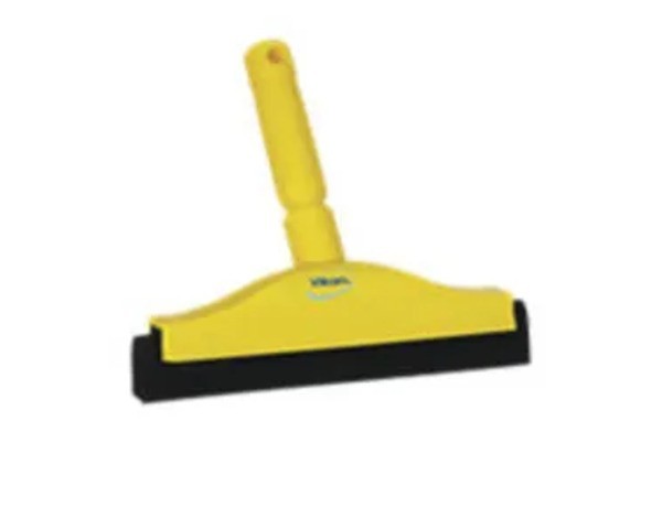 Vikan handtrekker geel zwart rubber