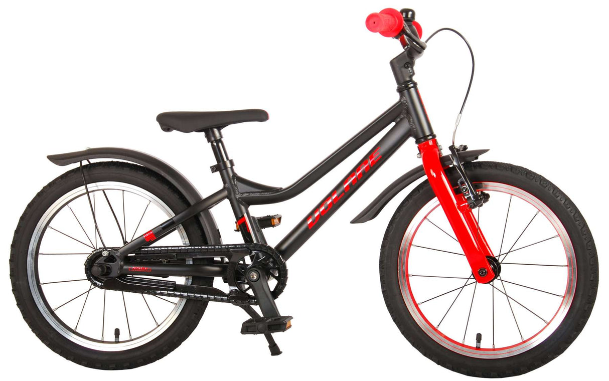 Bicicleta Infantil Volare Blaster - Meninos - 16 polegadas - Black Red - Coleção Prime