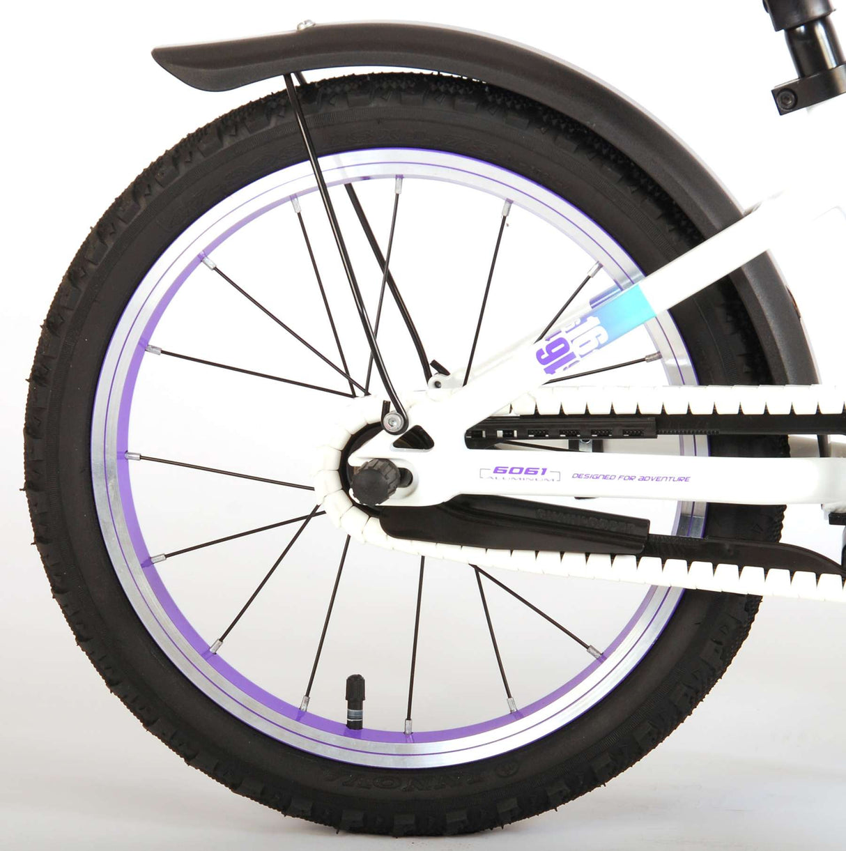 Volare Glamour Children's Bicycle - Girls - 16 pouces - White Mint Green - Prime Collection