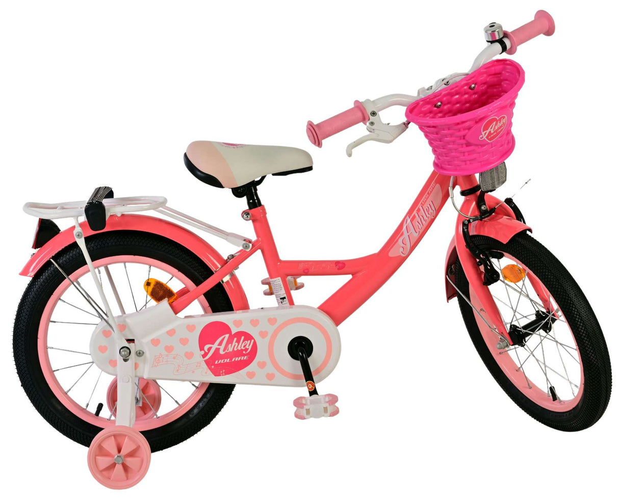 Volare Ashley children's bicycle - girls - 16 inch - pink red