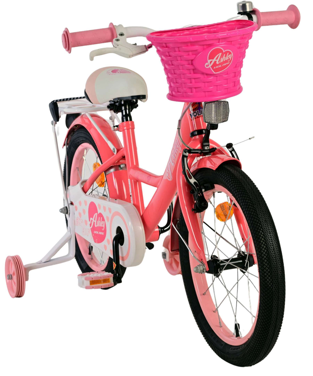 Volare Ashley children's bicycle - girls - 16 inch - pink red