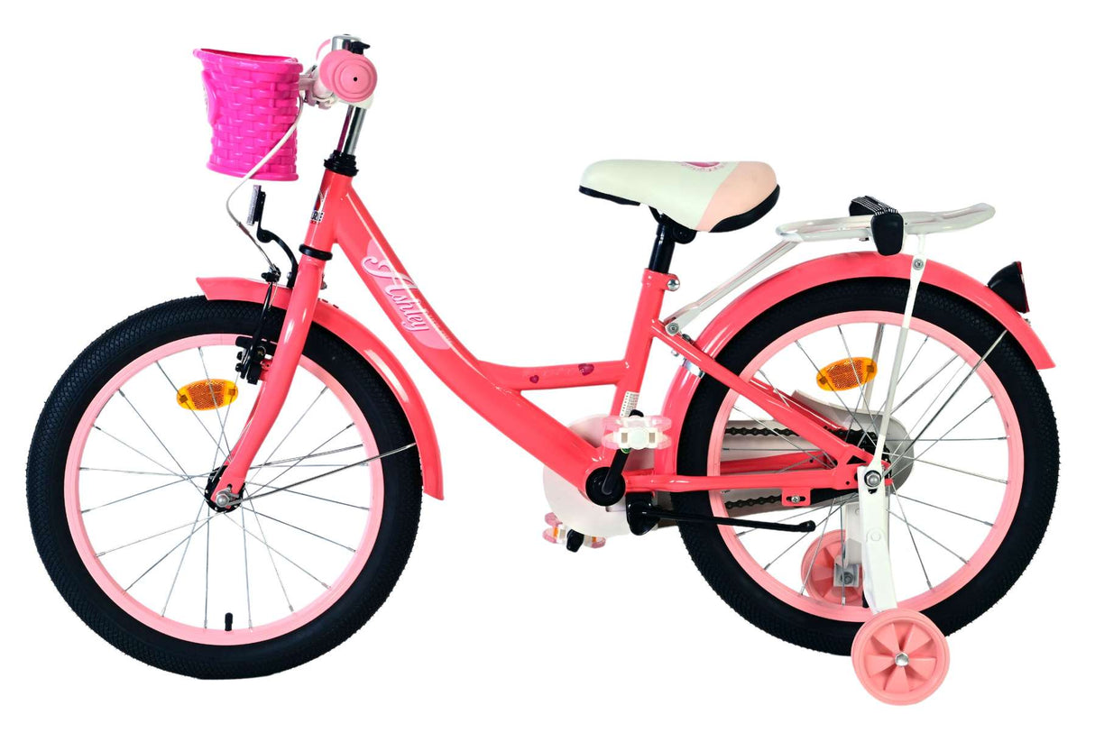 Volare Ashley children's bicycle - girls - 18 inch - pink red
