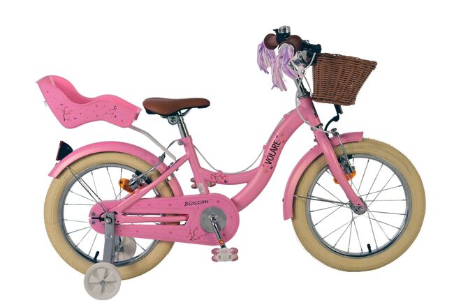 Volare Blossom children's bicycle - girls - 16 inch - pink - two hand brakes