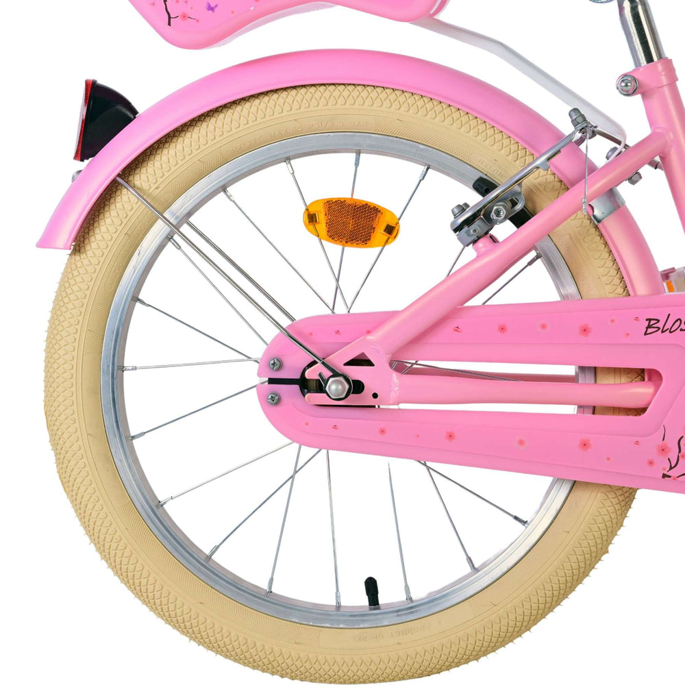 Volare Blossom children's bicycle - girls - 18 inch - pink - two hand brakes
