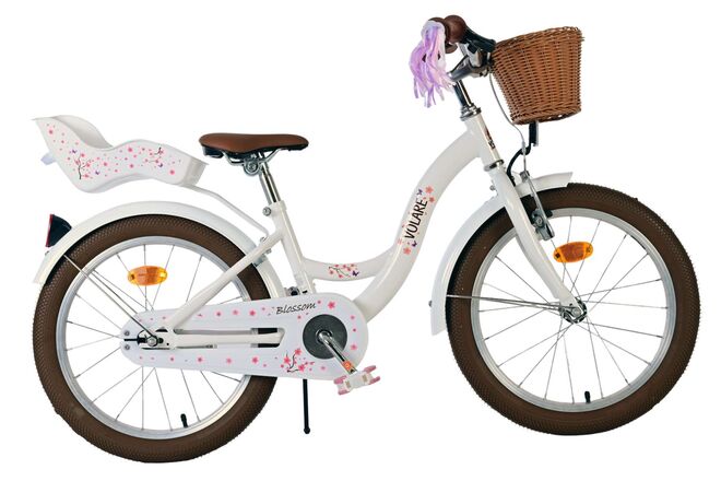 Volare Blossom children's bicycle - girls - 18 inch - white