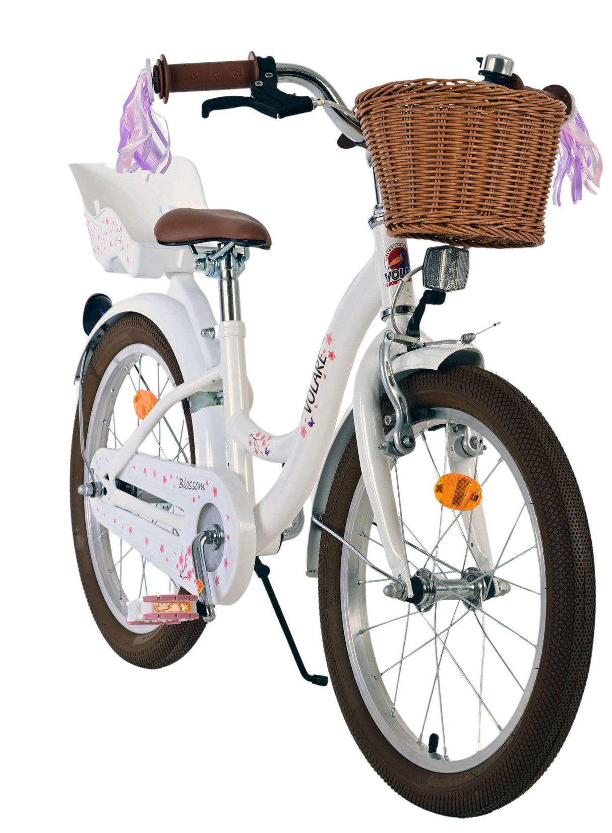 Volare Blossom children's bicycle - girls - 18 inch - white