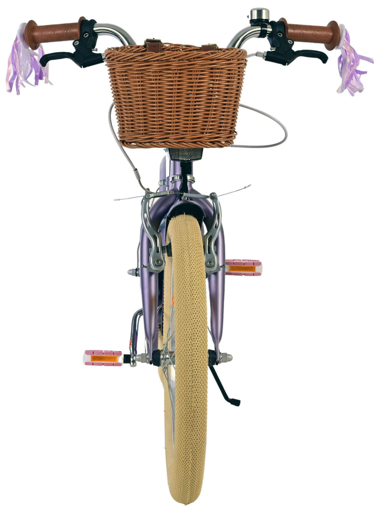 Volare Blossom children's bicycle - girls - 18 inch - purple - two hand brakes