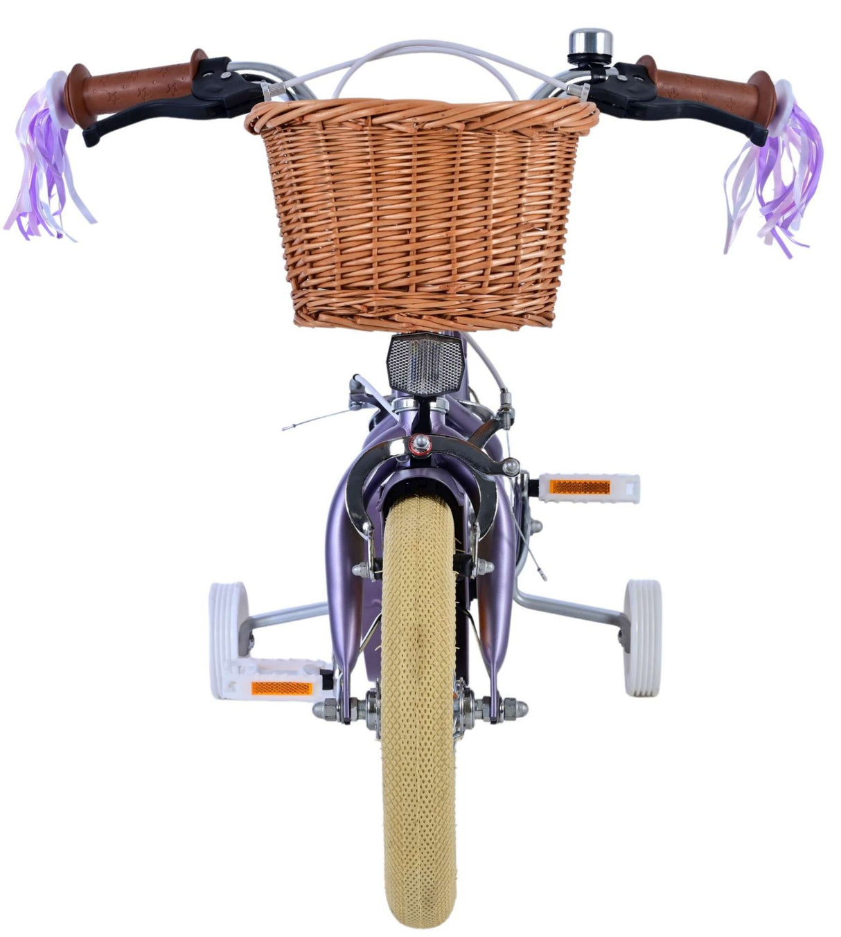Volare Blossom children's bicycle - girls - 12 inch - purple - two hand brakes