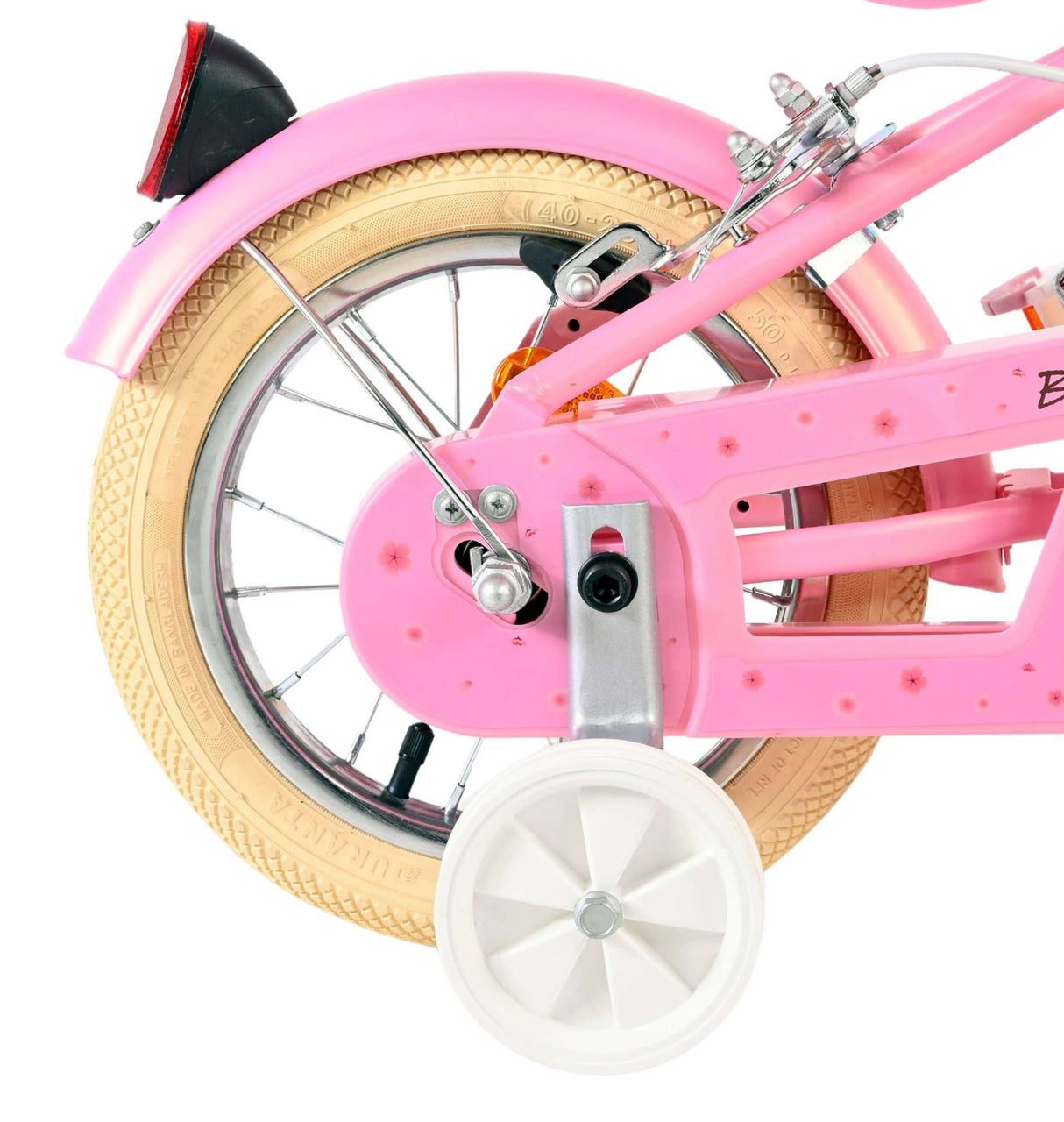 Volare blossom kinderfiets - meisjes - 12 inch - roze - twee handremmen