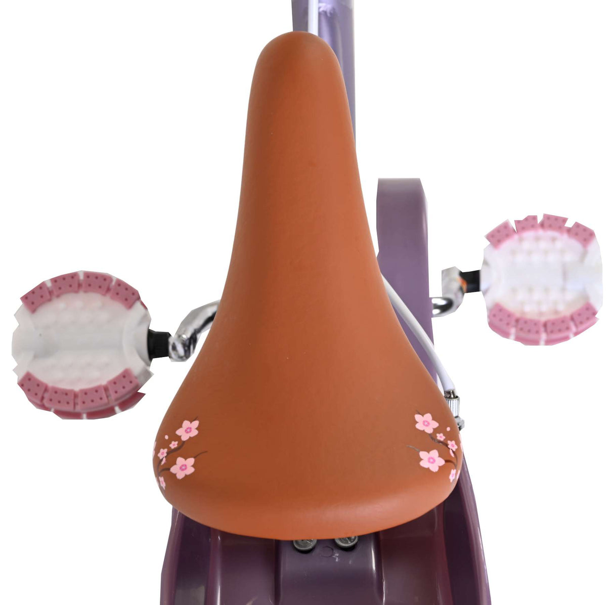 Volare Blossom children's bicycle - girls - 14 inch - purple - two hand brakes