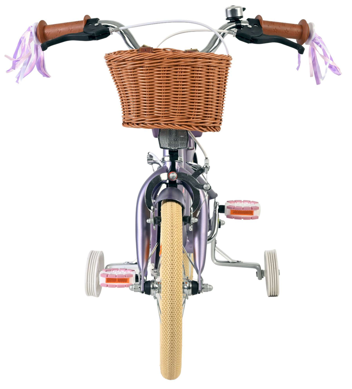 Volare Blossom children's bicycle - girls - 14 inch - purple - two hand brakes
