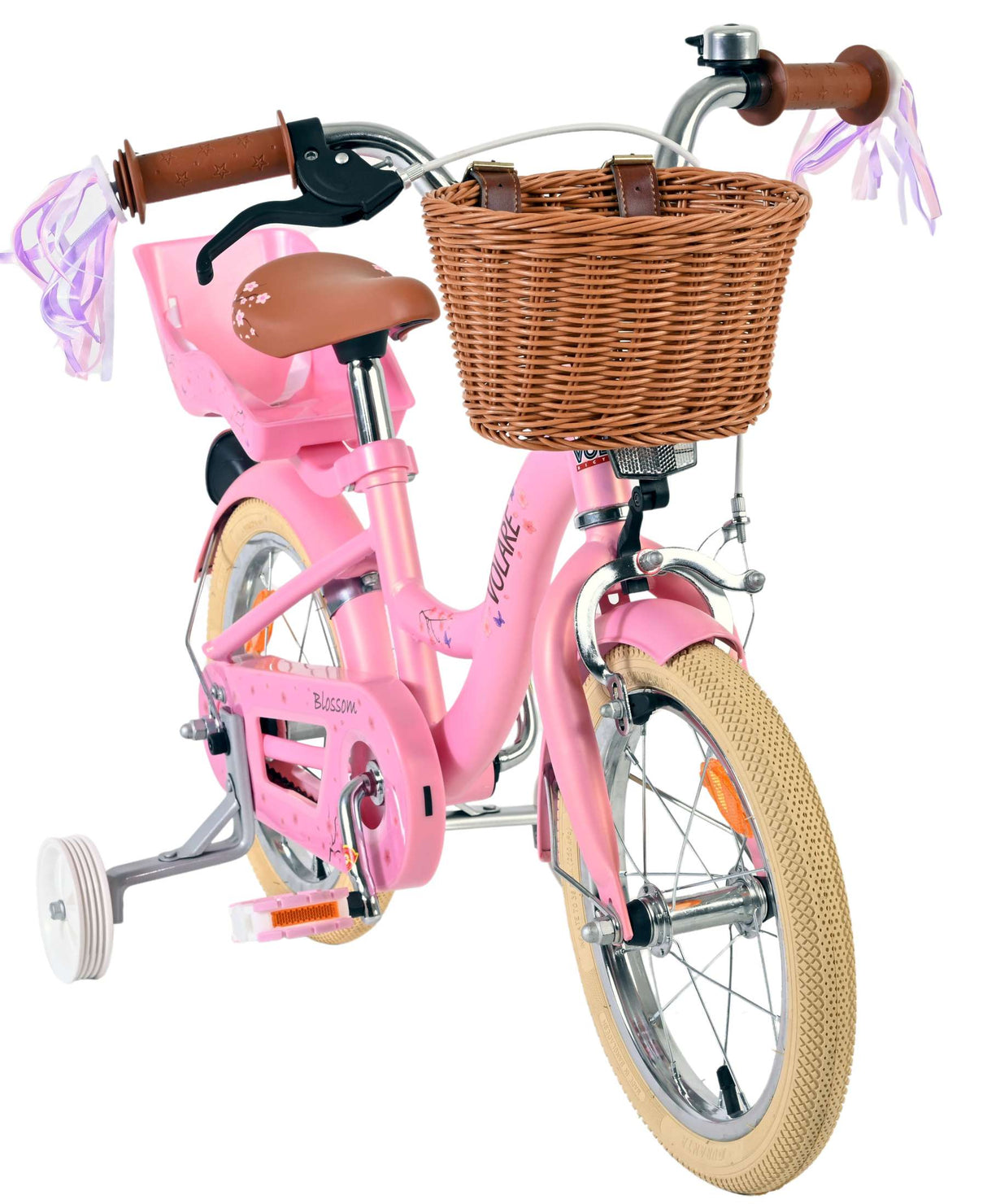Volare Blossom children's bicycle - girls - 14 inch - pink