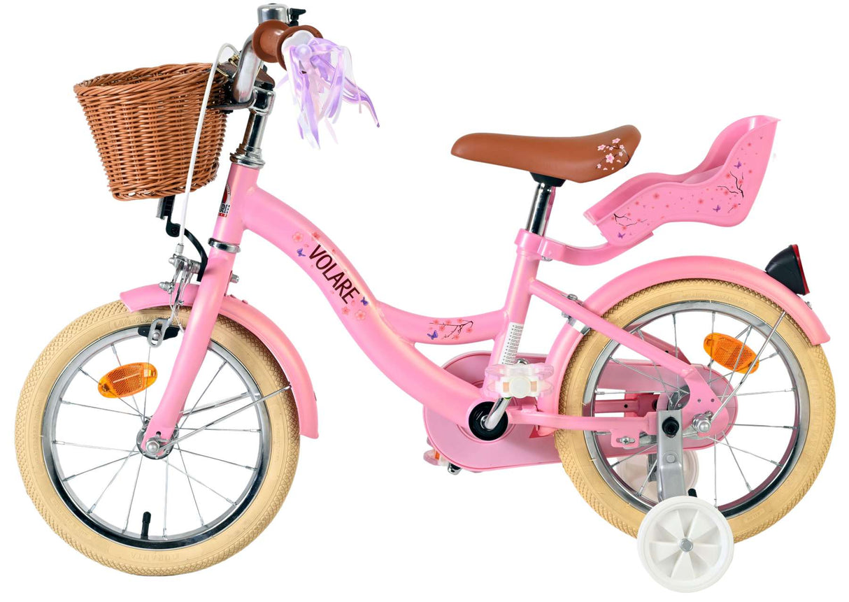 Volare Blossom children's bicycle - girls - 14 inch - pink